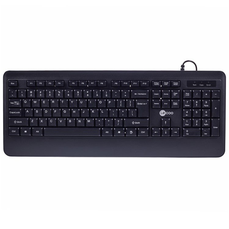 LENOVO LECOO CM104 Wired USB Keyboard and Mouse Combo 104 Keys 1600 DPI for Windows