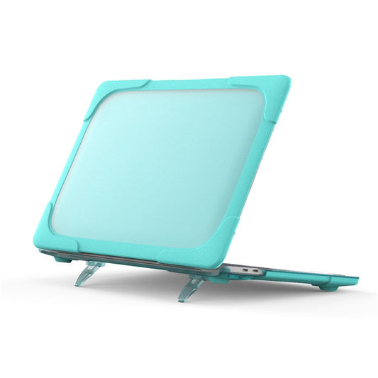 Hard PC Laptop Case Sleeve Notebook Computer Cover with Supporting Stand for MacBook Pro 13'' A2251 / A2289 / A2338 - Blue