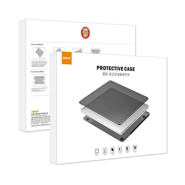 ENKAY HAT PRINCE Fall-Proof Matte PC Front and Back Protective Shell for MacBook Pro 16 inch (2024) (2023) (2021) A2485 - Cyan