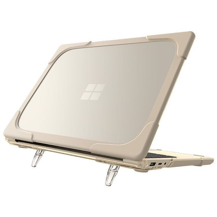 Hard PC Laptop Case with Kickstand for Microsoft Surface Laptop 2 / 3 / 4 / 5 15-inch 1873 / 1953 / 1979 Metal Keyboard Version - Khaki
