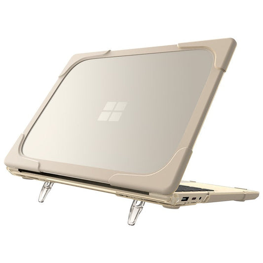 Hard PC Laptop Case with Kickstand for Microsoft Surface Laptop 2 / 3 / 4 / 5 15-inch 1873 / 1953 / 1979 Metal Keyboard Version - Khaki