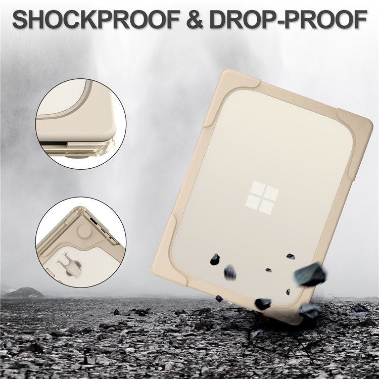 Hard PC Laptop Case with Kickstand for Microsoft Surface Laptop 2 / 3 / 4 / 5 15-inch 1873 / 1953 / 1979 Metal Keyboard Version - Khaki
