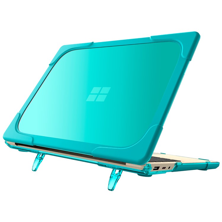 Hard PC Laptop Case with Kickstand for Microsoft Surface Laptop 2 / 3 / 4 / 5 15-inch 1873 / 1953 / 1979 Metal Keyboard Version - Baby Blue