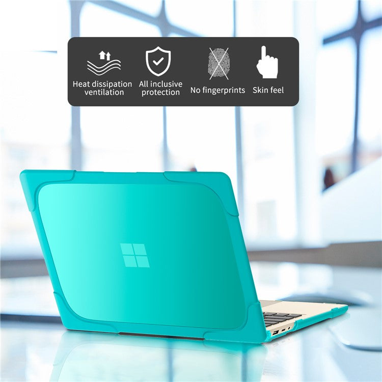 Hard PC Laptop Case with Kickstand for Microsoft Surface Laptop 2 / 3 / 4 / 5 15-inch 1873 / 1953 / 1979 Metal Keyboard Version - Baby Blue