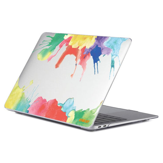 ENKAY HAT PRINCE for MacBook Pro 14 inch (2024) (2023) (2021) A2442 PC Laptop Case Crystal Clear Pattern Design Cover - Watercolor