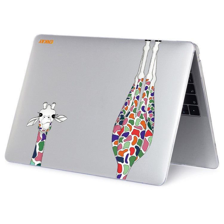 ENKAY HAT PRINCE for MacBook Pro 16 inch (2024) (2023) (2021) A2485 Forest Series Laptop Case Hard PC Notebook Cover - Giraffe