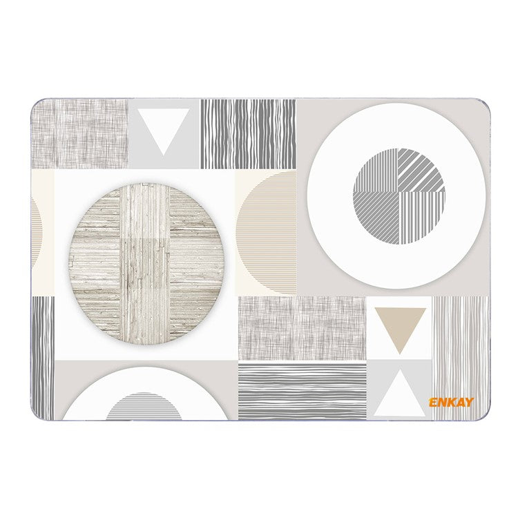 ENKAY HAT PRINCE for MacBook Pro 16 inch (2024) (2023) (2021) A2485 Geometry Series PC Laptop Case Pattern Notebook Cover - Geometry No.3