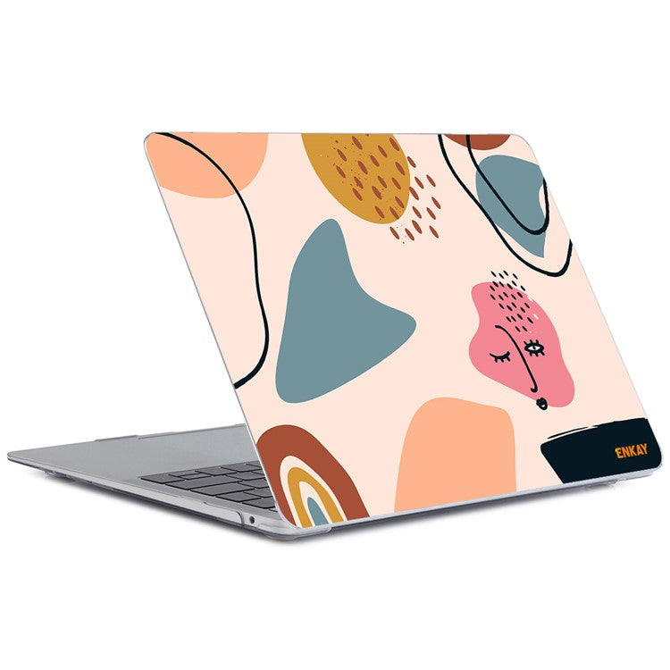 ENKAY HAT PRINCE for MacBook Pro 16 inch (2024) (2023) (2021) A2485 Geometry Series PC Laptop Case Pattern Notebook Cover - Geometry No.7