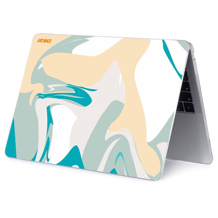 ENKAY HAT PRINCE for MacBook Pro 16 inch (2024) (2023) (2021) A2485 Geometry Series PC Laptop Case Pattern Notebook Cover - Geometry No.6