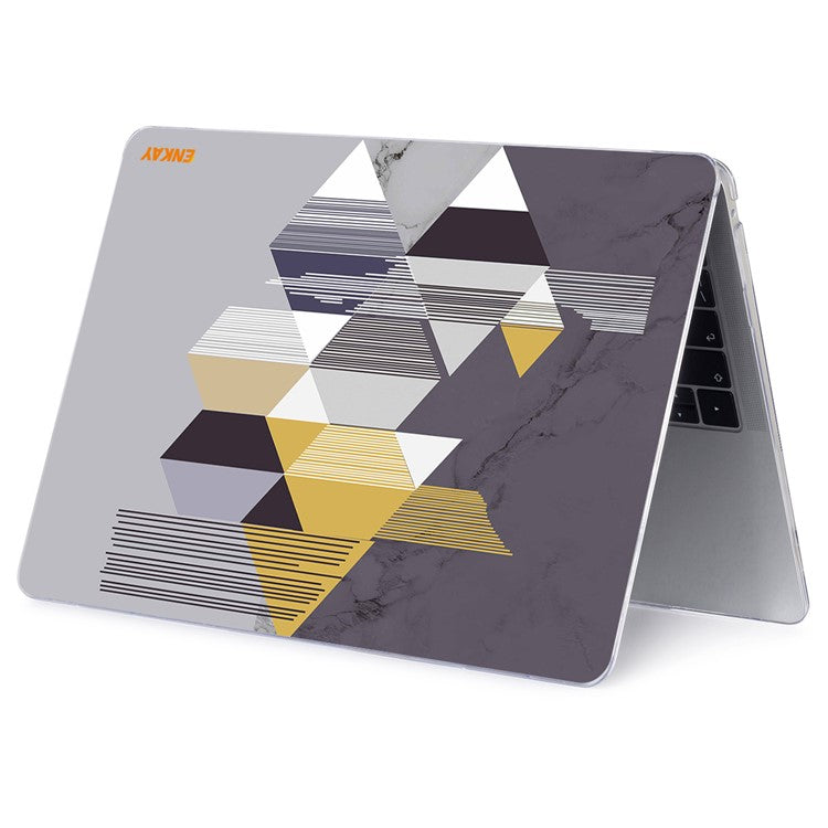 ENKAY HAT PRINCE for MacBook Pro 16 inch (2024) (2023) (2021) A2485 Geometry Series PC Laptop Case Pattern Notebook Cover - Geometry No.1