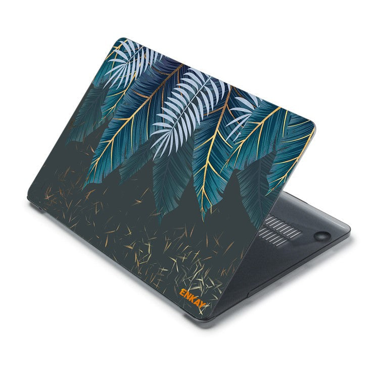 ENKAY HAT PRINCE Natural Pattern Plastic Hard Case Dustproof Cover for MacBook Pro 16 inch (2024) (2023) (2021) A2485 - Palm Leaves