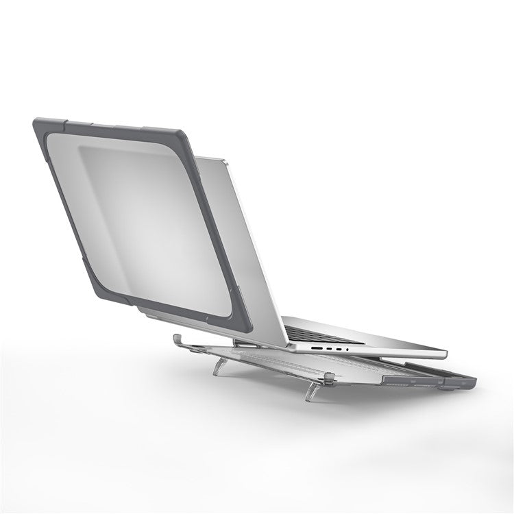 For MacBook Pro 14 inch (2024) (2023) (2021) A2442 / A2779  / A2918 / A2992 (M1 / M2 / M3) Hard PC Laptop Case - Grey