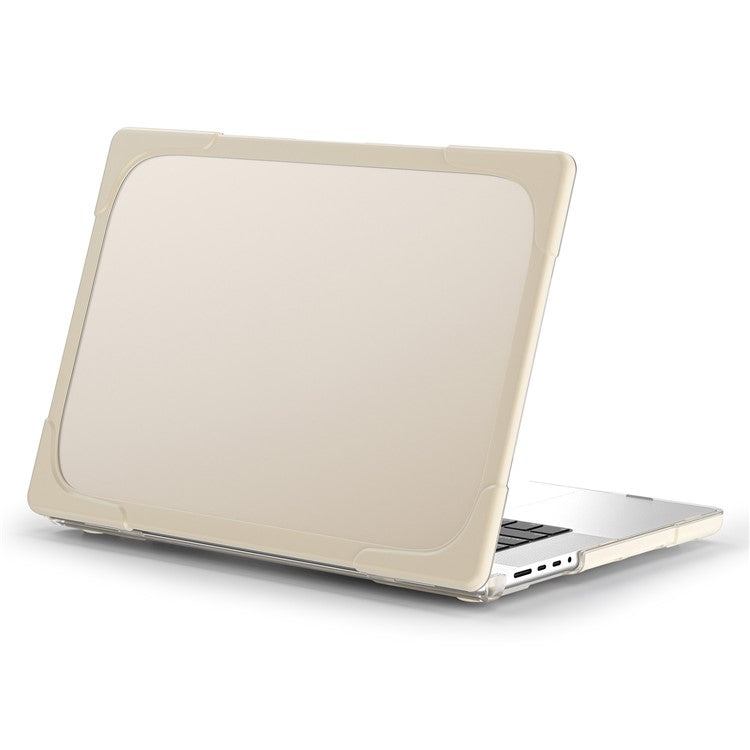 For MacBook Pro 14 inch (2024) (2023) (2021) A2442 / A2779  / A2918 / A2992 (M1 / M2 / M3) Hard PC Laptop Case - Khaki