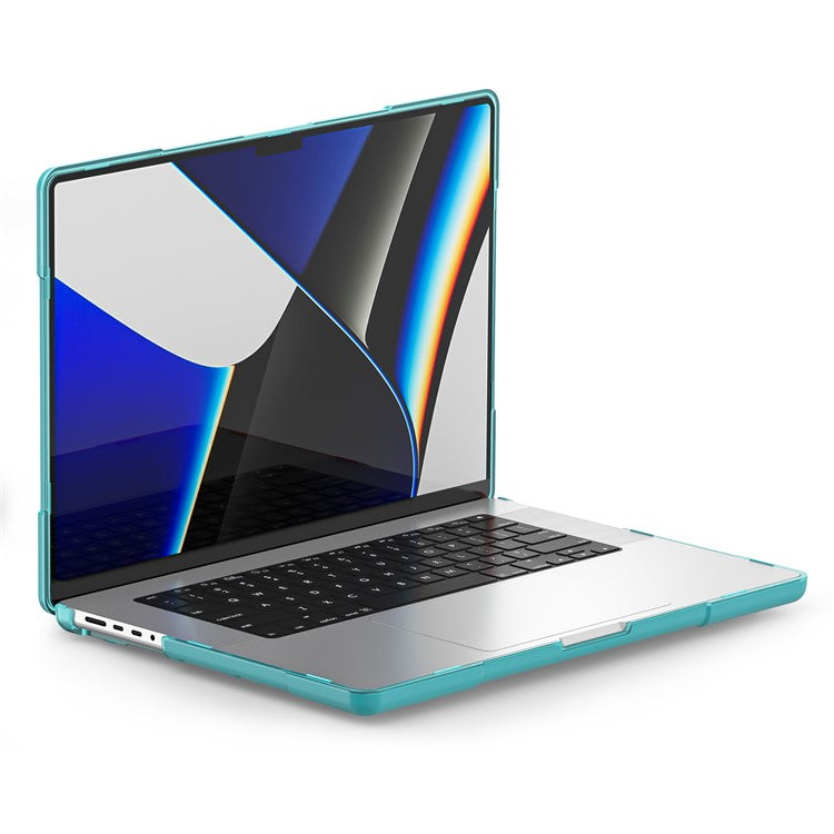 For MacBook Pro 14 inch (2024) (2023) (2021) A2442 / A2779  / A2918 / A2992 (M1 / M2 / M3) Hard PC Laptop Case - Baby Blue