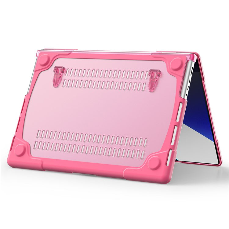 For MacBook Pro 14 inch (2024) (2023) (2021) A2442 / A2779  / A2918 / A2992 (M1 / M2 / M3) Hard PC Laptop Case - Rose