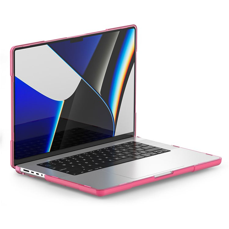 For MacBook Pro 14 inch (2024) (2023) (2021) A2442 / A2779  / A2918 / A2992 (M1 / M2 / M3) Hard PC Laptop Case - Rose