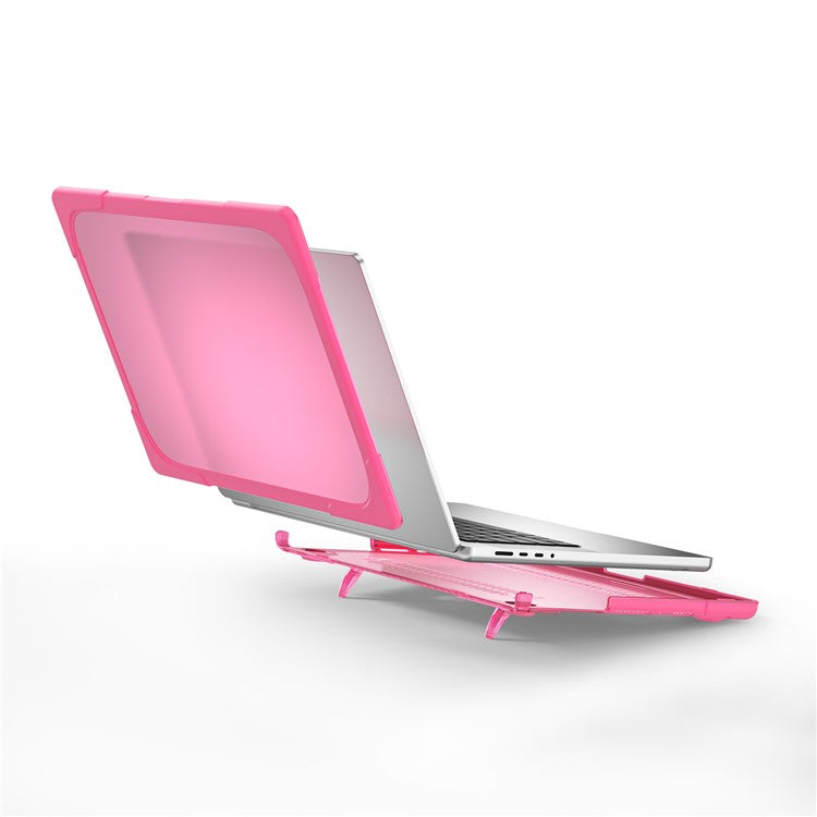 For MacBook Pro 14 inch (2024) (2023) (2021) A2442 / A2779  / A2918 / A2992 (M1 / M2 / M3) Hard PC Laptop Case - Rose
