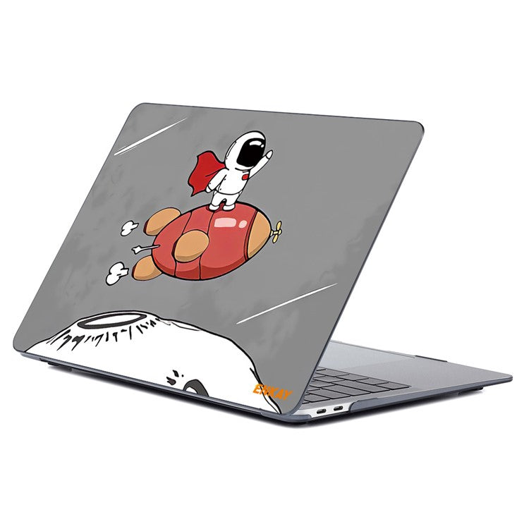 ENKAY HAT PRINCE Hard PC Crystal Sheer Laptop Case for MacBook Pro 14 inch (2024) (2023) (2021) A2442 with Multiple Spaceman Patterns - Rocket