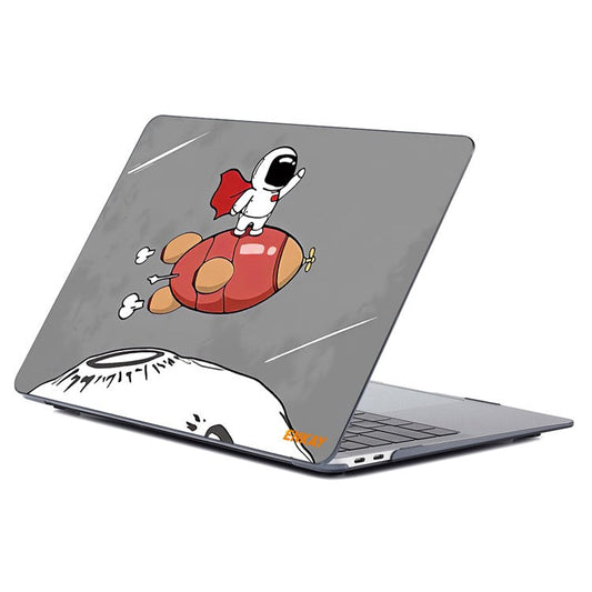 ENKAY HAT PRINCE for MacBook Pro 16 inch (2024) (2023) (2021) A2485 Planets Series Space Patterns PC Sheer Laptop Case - Rocket