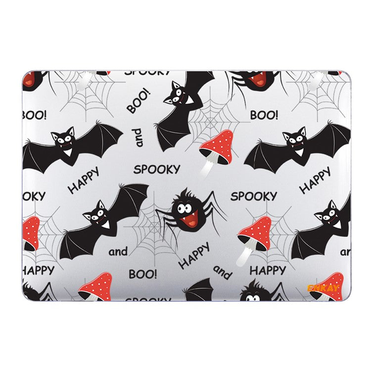 ENKAY HAT PRINCE for MacBook Pro 14 inch (2024) (2023) (2021) A2442 Cute Animals Series PC Crystal Sheer Laptop Protective Case - Bats