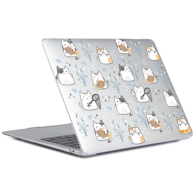 ENKAY HAT PRINCE for MacBook Pro 14 inch (2024) (2023) (2021) A2442 Cute Animals Series PC Crystal Sheer Laptop Protective Case - Cute Cats