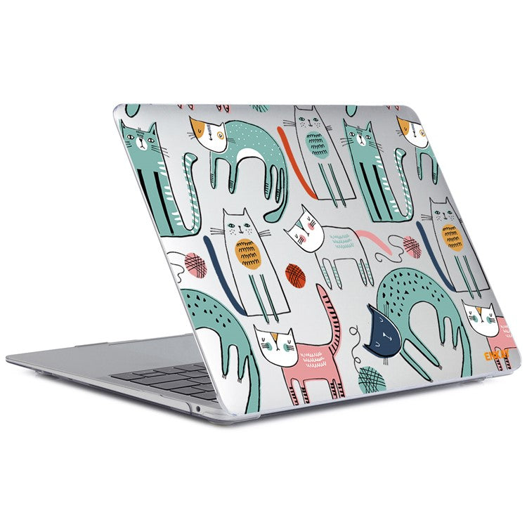 ENKAY HAT PRINCE for MacBook Pro 14 inch (2024) (2023) (2021) A2442 Cute Animals Series PC Crystal Sheer Laptop Protective Case - Slim Cats