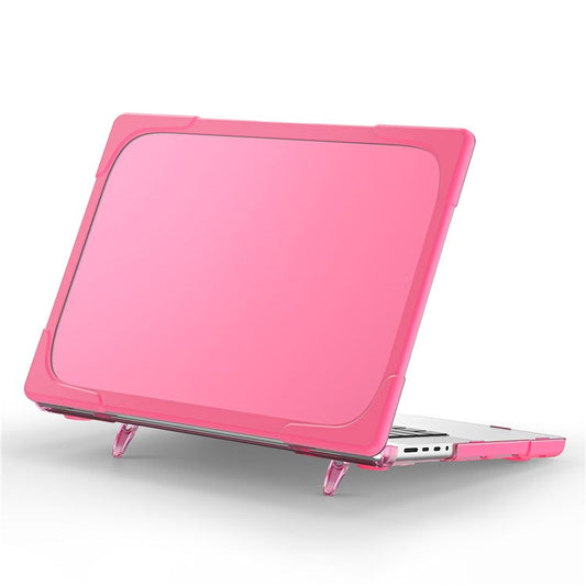 For MacBook Pro 16 inch (2024) (2023) (2021) A2485 / A2780 / A2991 (M1 / M2 / M3) Hard PC + TPU Laptop Case Notebook Cover - Rose