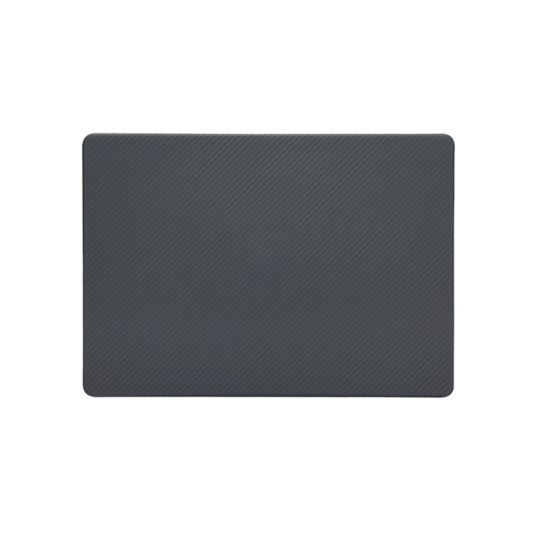 For MacBook Pro 14 inch (2024) (2023) (2021) A2442 Carbon Fiber Texture Hard Laptop Cover Hardshell Case - Black