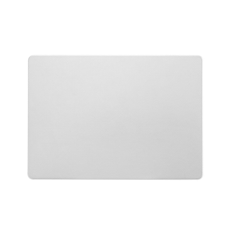 For MacBook Pro 16 inch (2024) (2023) (2021) A2485 Dot Texture Hard Laptop Cover Scratch-Resistant Hardshell Case with Foot Pad - White