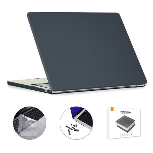ENKAY HAT PRINCE for MacBook Air 13 inch (2025) / (2024) A3113 (M3) / (2022) A2681 (M2) Case + Ultra Slim TPU Keyboard Film - Black