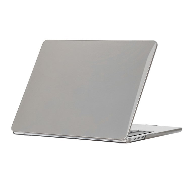 ENKAY HAT PRINCE for MacBook Air 13 inch (2025) / (2024) A2681 (M2) / A3113 (M3) / (2022) Crystal PC Front and Back Protective Cover Shell - Grey