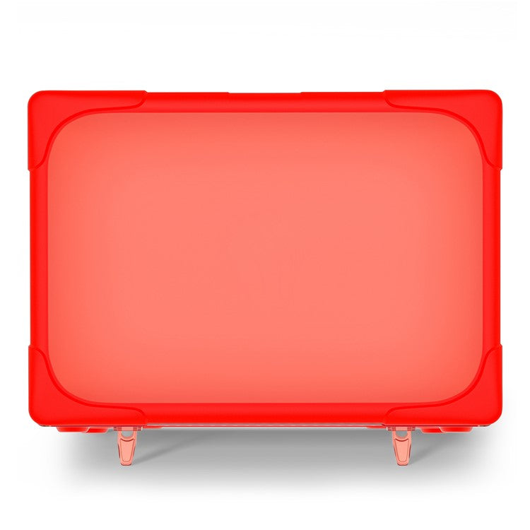 Laptop Case for MacBook Air 13 inch (2025) / (2024) / (2022) A2681 Protective Case Notebook Computer Anti-Scratch Cover with Stand - Red
