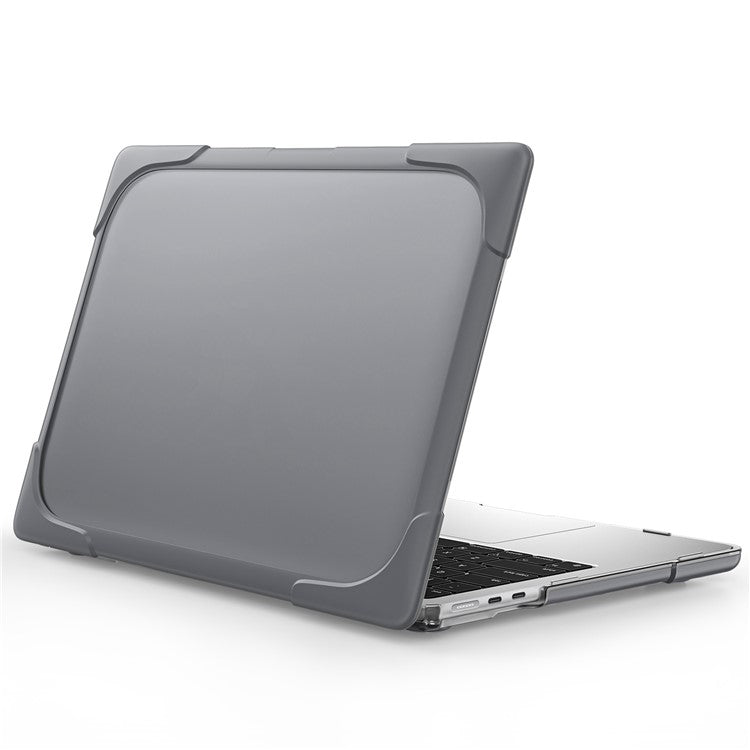 Laptop Case for MacBook Air 13 inch (2025) / (2024) / (2022) A2681 Protective Case Notebook Computer Anti-Scratch Cover with Stand - Grey