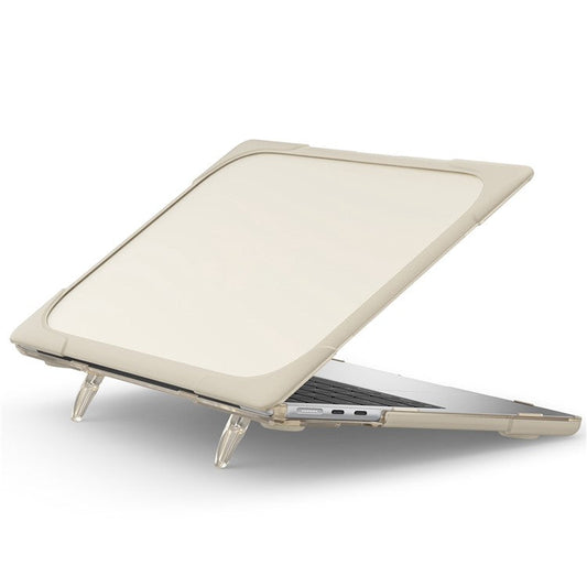 Laptop Case for MacBook Air 13 inch (2025) / (2024) / (2022) A2681 Protective Case Notebook Computer Anti-Scratch Cover with Stand - Khaki