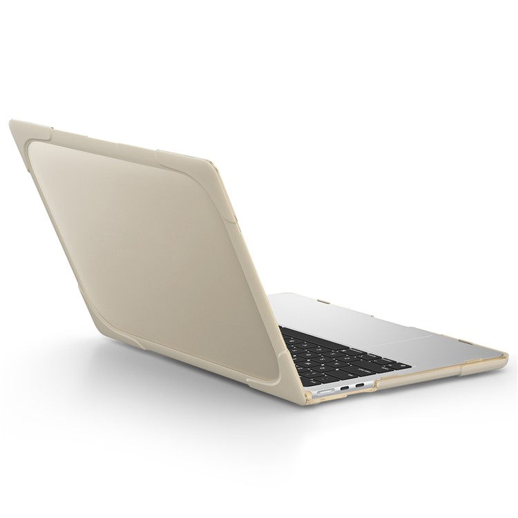 Laptop Case for MacBook Air 13 inch (2025) / (2024) / (2022) A2681 Protective Case Notebook Computer Anti-Scratch Cover with Stand - Khaki