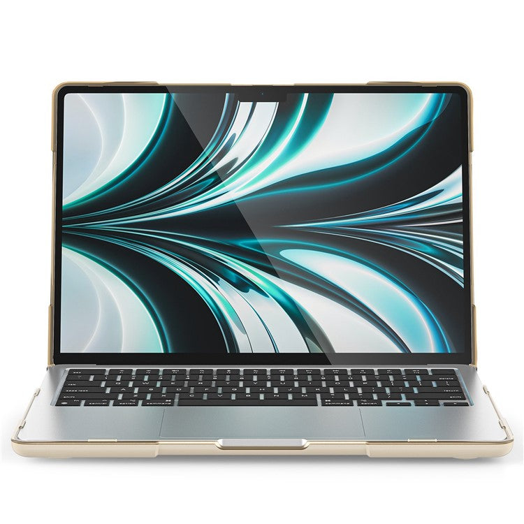 Laptop Case for MacBook Air 13 inch (2025) / (2024) / (2022) A2681 Protective Case Notebook Computer Anti-Scratch Cover with Stand - Khaki