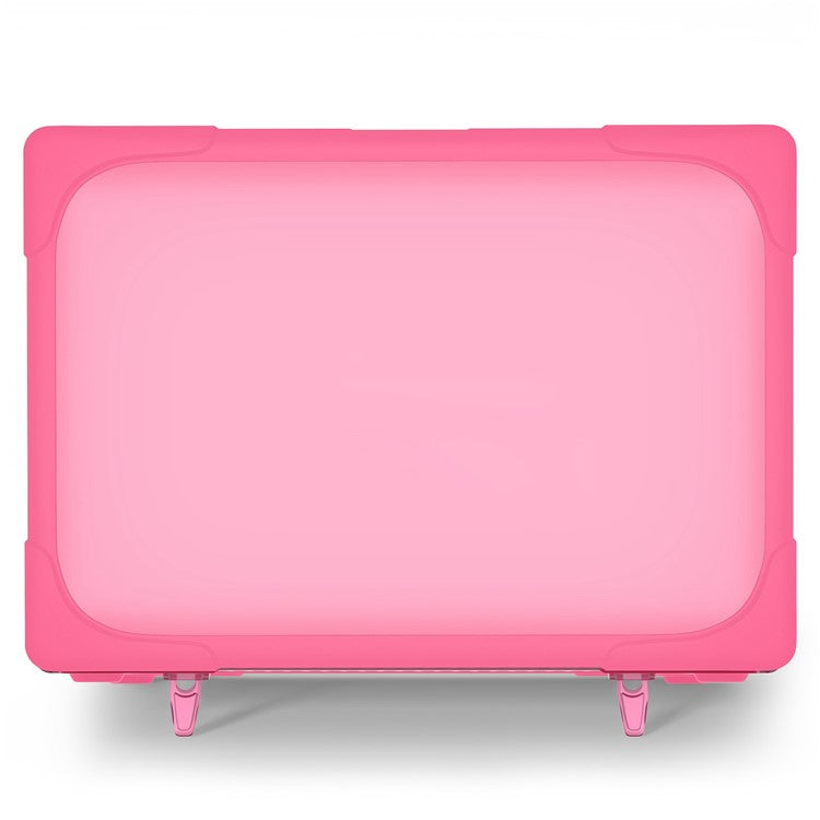Laptop Case for MacBook Air 13 inch (2025) / (2024) / (2022) A2681 Protective Case Notebook Computer Anti-Scratch Cover with Stand - Rose