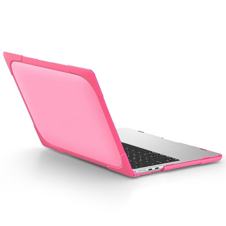 Laptop Case for MacBook Air 13 inch (2025) / (2024) / (2022) A2681 Protective Case Notebook Computer Anti-Scratch Cover with Stand - Rose
