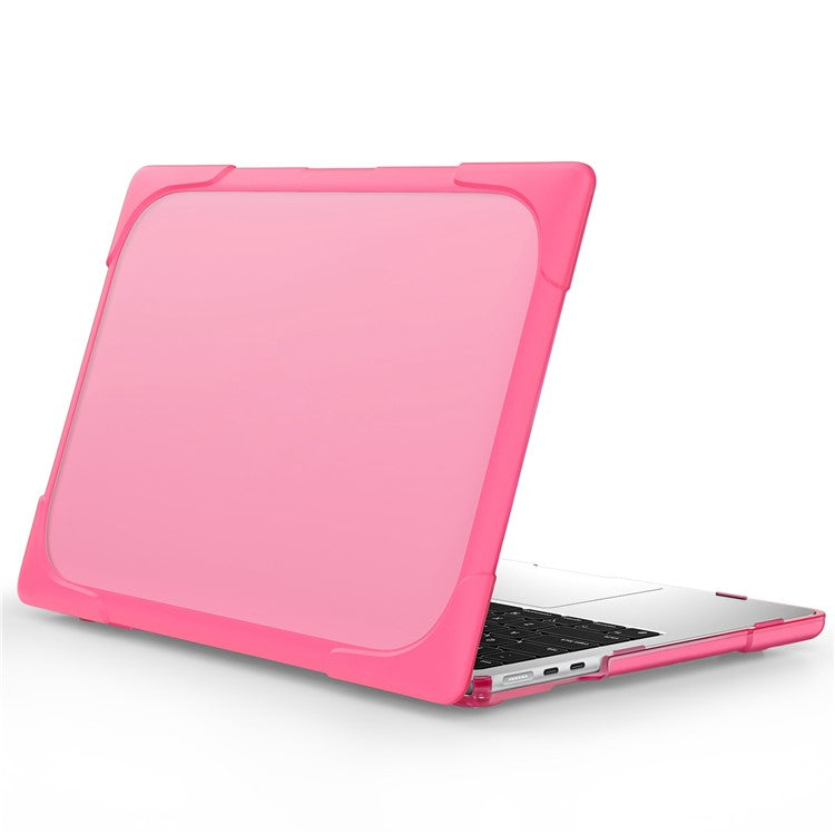 Laptop Case for MacBook Air 13 inch (2025) / (2024) / (2022) A2681 Protective Case Notebook Computer Anti-Scratch Cover with Stand - Rose