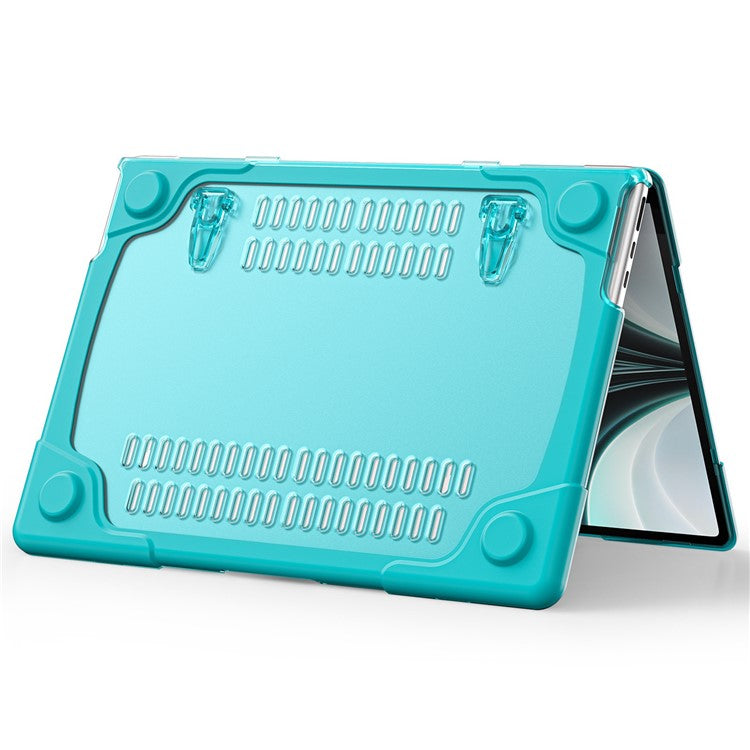 Laptop Case for MacBook Air 13 inch (2025) / (2024) / (2022) A2681 Protective Case Notebook Computer Anti-Scratch Cover with Stand - Baby Blue