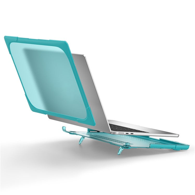Laptop Case for MacBook Air 13 inch (2025) / (2024) / (2022) A2681 Protective Case Notebook Computer Anti-Scratch Cover with Stand - Baby Blue
