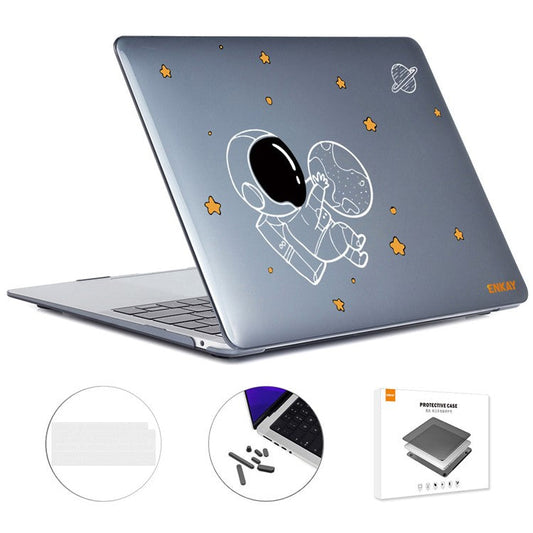 ENKAY HAT PRINCE Astronaut Pattern Laptop Case for MacBook Pro 14 inch (2024) (2023) (2021) A2442 (EU Version) - Astronaut No.5