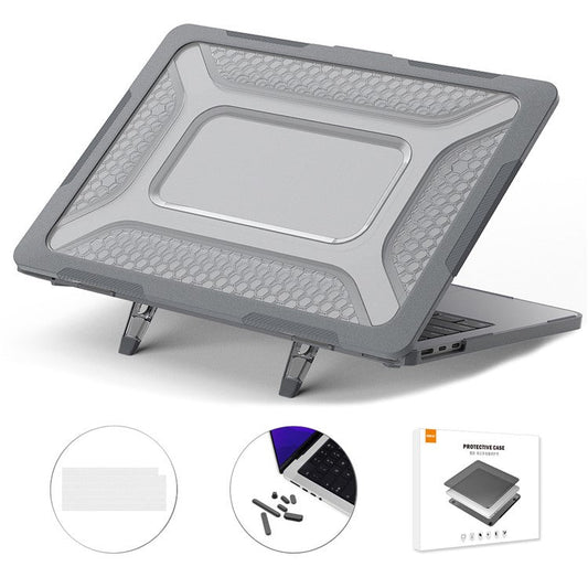 ENKAY HAT PRINCE for MacBook Air 13 inch (2025) / (2024) A2681 (M2) / A3113 (M3) / (2022) (EU) Laptop Case with TPU Keyboard Film - Grey
