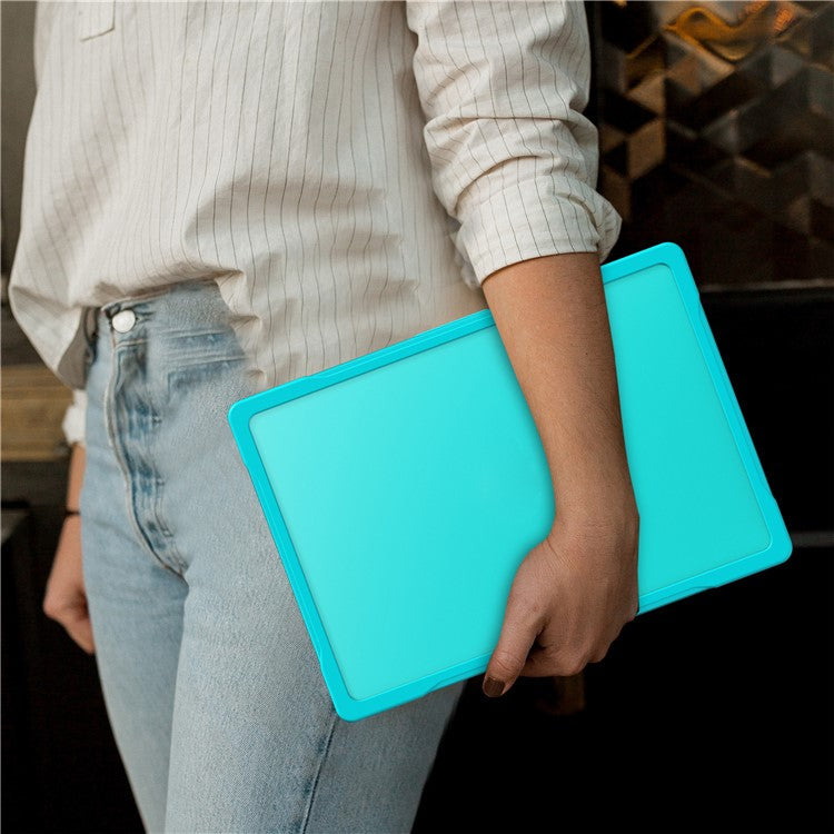 For MacBook Pro 14 inch (2024) (2021) A2442 / 14 inch (2023) A2779  / A2918 / A2992 (M1 / M2 / M3) PC+TPU Laptop Case - Baby Blue