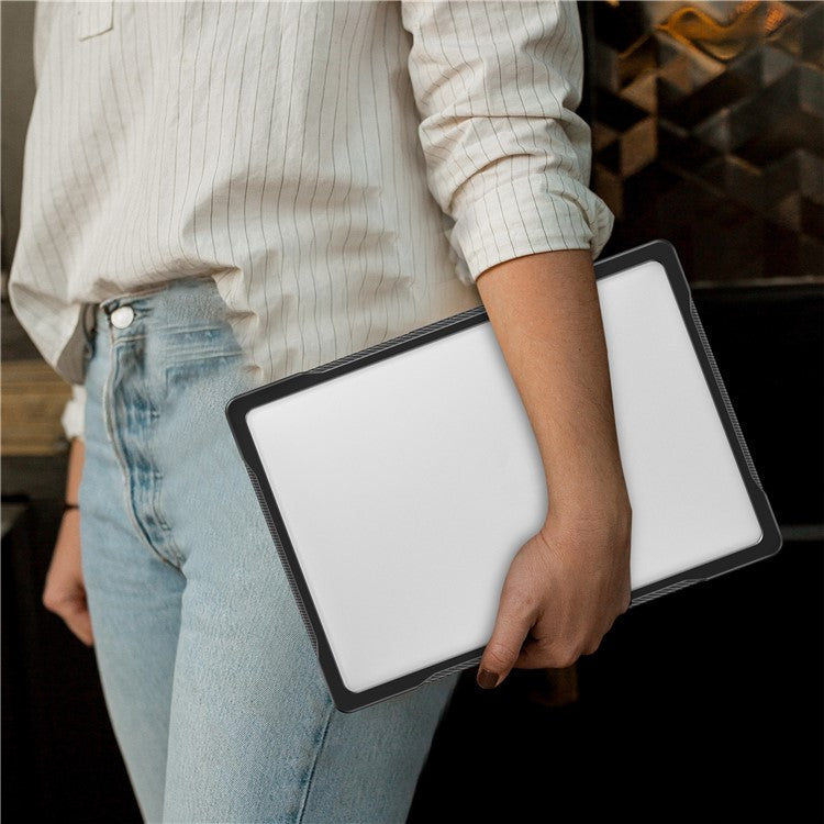 For MacBook Pro 14 inch (2024) (2021) A2442 / 14 inch (2023) A2779  / A2918 / A2992 (M1 / M2 / M3) PC+TPU Laptop Case - Transparent