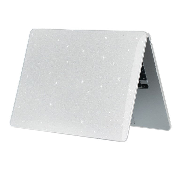 ENKAY HAT PRINCE For Macbook Air 15 inch (2025) / (2024) A3114 M3 / (2023) M2 A2941 Shockproof Hard PC Case Anti-Drop Glitter Laptop Cover - Transparent