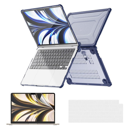 ENKAY HAT PRINCE For MacBook Air 13 inch (2025) / (2024) A2681 (M2) / A3113 (M3) / (2022) (EU) Hard PC Laptop Case - Dark Blue