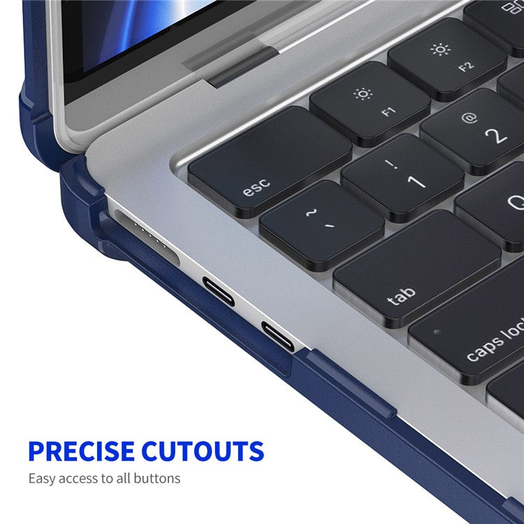 ENKAY HAT PRINCE For MacBook Air 13 inch (2025) / (2024) A2681 (M2) / A3113 (M3) / (2022) (EU) Hard PC Laptop Case - Dark Blue