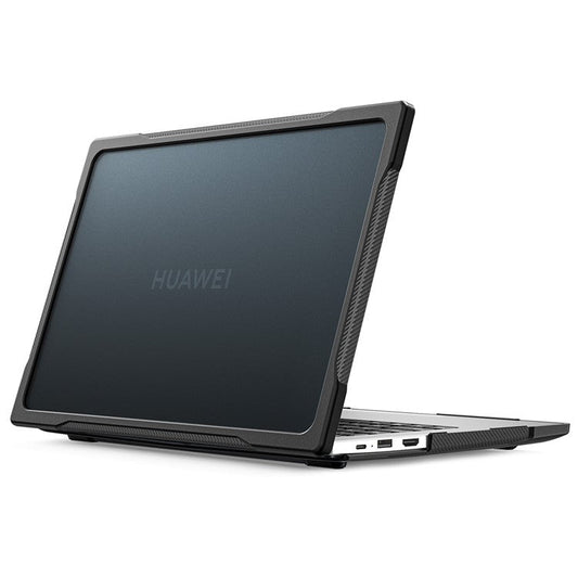 Sailor Series for Huawei MateBook D14 (2023) Laptop Case Dual Layer PC+TPU Protective Cover - Transparent Black