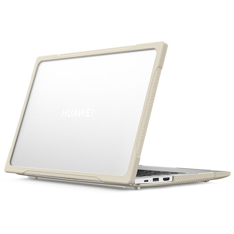 Sailor Series for Huawei MateBook D14 (2023) Laptop Case Dual Layer PC+TPU Protective Cover - Khaki